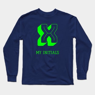 Letter X Initials Unique Name T-Shirt Long Sleeve T-Shirt